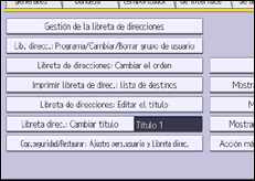 ilustración de la pantalla del panel de operaciones