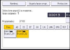 Ilustración de la pantalla panel de mandos