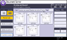 Ilustración de la pantalla panel de mandos