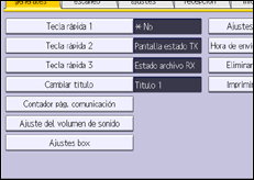 Ilustración de la pantalla panel de mandos