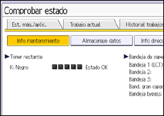 Ilustración de la pantalla panel de mandos