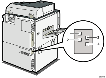 illustration du raccordement de la ligne téléphonique (illustration avec légende numérotée)