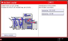 Illustration de l'écran du panneau de commande