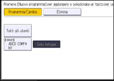 Illustrazione schermata pannello di controllo