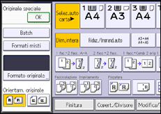 Illustrazione schermata pannello di controllo