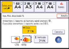 Illustrazione schermata pannello di controllo