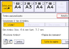 Illustrazione schermata pannello di controllo