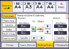 Illustrazione schermata pannello di controllo