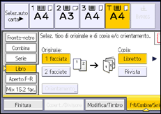 Illustrazione schermata pannello di controllo