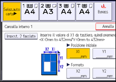 Illustrazione schermata pannello di controllo