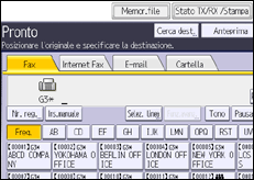 Illustrazione schermata pannello di controllo