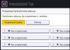 Illustrazione schermata pannello di controllo
