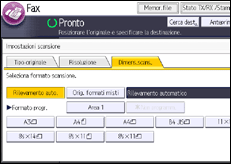 Illustrazione schermata pannello di controllo