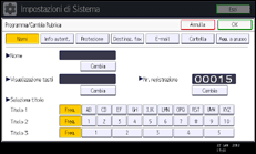 Illustrazione schermata pannello di controllo
