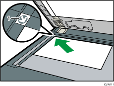 Illustrazione numerata vetro di esposizione