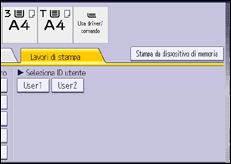 Illustrazione schermata pannello di controllo