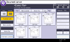 Illustrazione schermata pannello di controllo