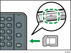 Illustrazione dello slot per supporti