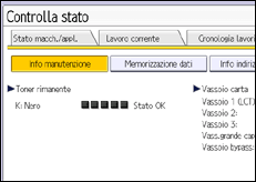 Illustrazione schermata pannello di controllo