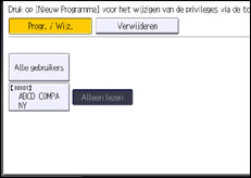 Schermafbeelding bedieningspaneel
