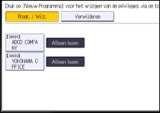 Schermafbeelding bedieningspaneel