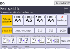 Schermafbeelding bedieningspaneel