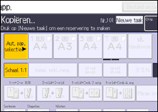 Schermafbeelding bedieningspaneel