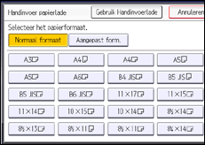 Schermafbeelding bedieningspaneel