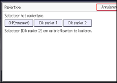 Schermafbeelding bedieningspaneel