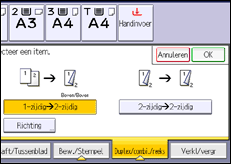 Schermafbeelding bedieningspaneel