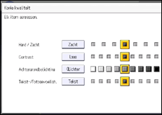 Schermafbeelding bedieningspaneel
