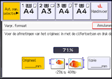 Schermafbeelding bedieningspaneel