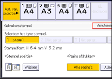 Schermafbeelding bedieningspaneel