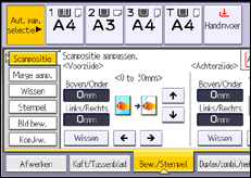 Schermafbeelding bedieningspaneel
