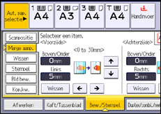 Schermafbeelding bedieningspaneel