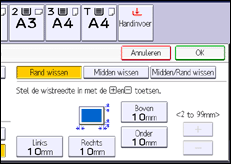 Schermafbeelding bedieningspaneel