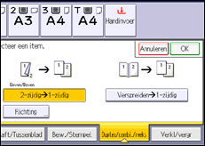 Schermafbeelding bedieningspaneel