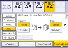 Schermafbeelding bedieningspaneel