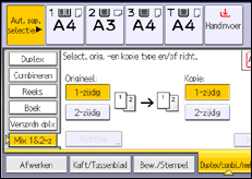 Schermafbeelding bedieningspaneel