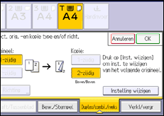 Schermafbeelding bedieningspaneel
