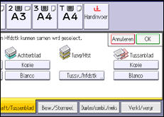 Schermafbeelding bedieningspaneel