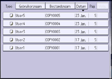 Schermafbeelding bedieningspaneel