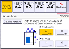 Schermafbeelding bedieningspaneel
