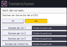 Schermafbeelding bedieningspaneel