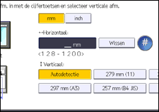 Schermafbeelding bedieningspaneel