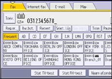 Schermafbeelding bedieningspaneel