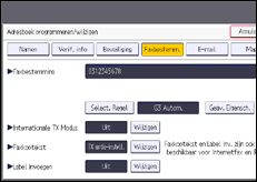 Schermafbeelding bedieningspaneel