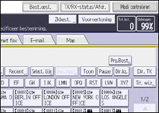 Schermafbeelding bedieningspaneel