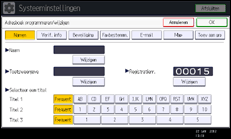 Schermafbeelding bedieningspaneel