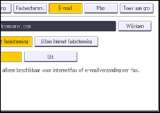 Schermafbeelding bedieningspaneel